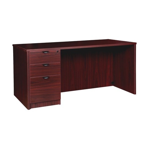 Lorell DESK, SGL, FULL, PED, 30X66, MY LLRPD3066LSPMY - main